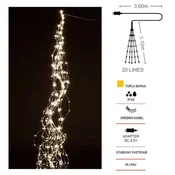 Vito LED božična žična veriga – 20 linij IP44 NATALE-7 topla barva svetlobe