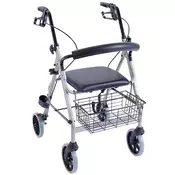 Deluxe aluminijasti rolator Atlante z oblazinjenim sedežem
