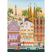 Pieces & Peace - Puzzle Kosi Barcelone - 1 000 kosov
