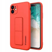 WOZINSKY Silikonski ovitek Wozinsky Kickstand Case s stojalom za Xiaomi Redmi 10X 4G/Xiaomi Redmi Note 9 rdeč
