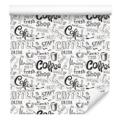 Tapeta I Love Coffee za dnevno sobo in spalnico 50x1000 cm