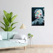 Wallity Dekorativna slika na kaljenom staklu, 70x100cm, Šarena