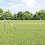 Zavareno žicano ogradivanje s bodljama 100 x 0,8 m Srebrna