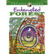Creative Haven Entangled Forest Coloring Book