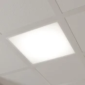 Arcchio LED vstavna plošča Vinas, 3.000 K, 62 cm x 62 cm - Študija/pisarna - bela (RAL 9016) - Plastika