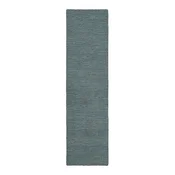 Prašno moder ročno tkan volnen tekač 80x230 cm Harris Boucle – Flair Rugs