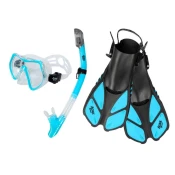 ACRAsport Komplet dihalke 3 v 1, SVETLO MODRA, S/M, plavuti 36-41