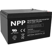 NPP NP12V-12Ah, AGM baterija-akumulator