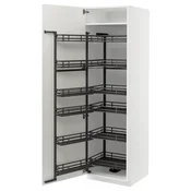 METOD Visoki element s izvlacnim fiokama, bela/Vallstena bela, 60x60x200 cm