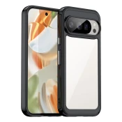 Hibriden ovitek Frame Shield za Google Pixel 10/Pixel 10 Pro - črn