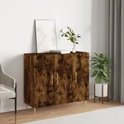Vidaxl vidaXL Omarica dimljen hrast 90x34x80 cm Material na osnovi lesa