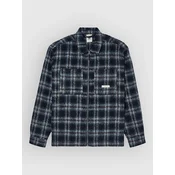 Element Fuzzy Check Jacket brushed plaid dark slate