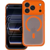 OEM Ohišje za iPhone 16 PRO Full Matte Mag Cover, združljivo z MagSafe, oranžno