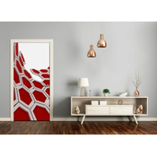 tulup.si Nalepka na vratih 3d abstrakcija 95x205 cm