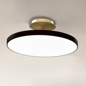 UMAGE LED stropna svetilka Asteria UP PLUS, črna, O 60 cm, CCT - Dnevna soba/jedilnica - Dizajn - črna, medenina - Kovina
