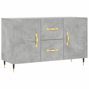 Komoda siva boja betona 100x36x60 cm od konstruiranog drva