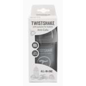 Twistshake Anti-Colic bočica za bebe 180 ml pastel siva
