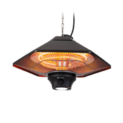 Blumfeldt Heat Hexa, infracrveni grijac, 800/1200/2000 W, halogen, IP34, LED, bronca