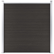 Panel za ogradu WPC 180 x 186 cm crni