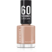Rimmel 60 Seconds Super Shine lak za nohte odtenek 110 Peach Nougat 8 ml