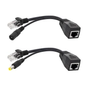 Eurokomp PoE adapter - napajanje prek LAN za AP, USMERJEVALNIK črn E4653