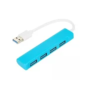 USB Hub 4 port Mark F709 3.0 Tip A Plavi