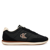 Superge Calvin Klein Jeans Retro Runner Ess Mix Mat YM0YM01361 Črna