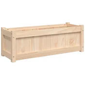 Vidaxl Vrtno cvetlično korito 90x31x31 cm trdna borovina