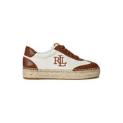 Lauren Ralph Lauren Nizke superge LUIZE rjava/bela