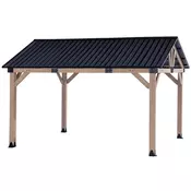 Drvena vrtna sjenica Atlanta 3,6 x 4,2 m CoverTech