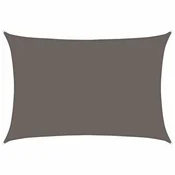 Vidaxl Senčno jadro 160 g/m2 antracitno 5x6 m HDPE
