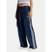 adidas Spodnji del trenirke 2In1 Firebird Loose Track Trousers With Lace Skirt LG4273 Modra Relaxed Fit