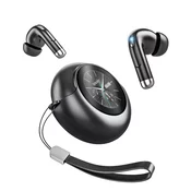 AudioSphere 3 Pro - Premium Bluetooth 5.4 slušalke s pametnim LED zaslonom, dušenjem hrupa in dolgotrajno baterijo - titanium grey