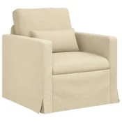 Vidaxl Kavč krema 78 x 78 x 80 cm blago