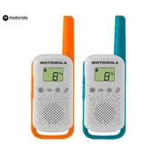 Motorola Talkabout T42 - walkie-talkie, 2-pack (orange-blue)