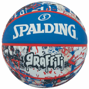 Spalding Žoge košarkaška obutev modra 7 Graffitti