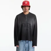 Majice Represent Owners Ls Henley UNISEX Weathered Black L