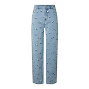 PIECES Kavbojke PCFlora moder denim/smaragd/roza/bela