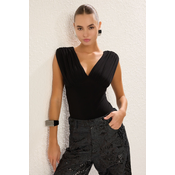 Trendyol Black V Neck Knitted