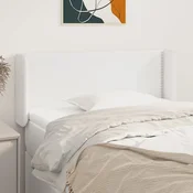 Vidaxl vidaXL Vzglavnik s krilci bel 103x16x78/88 cm umetno usnje