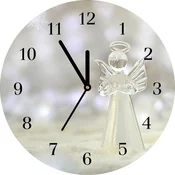 tulup.si Steklena ura Dobrodošli stekleni angel Ornament Bele kazalke