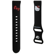 HELLO KITTY Hello Kitty Silikonski trak za pametno uro 20 mm (črn)