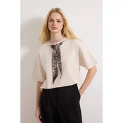 Trendyol Milla Ženska majica TWOSS26TS00057, Bež