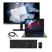 Lenovo ThinkPad L14 Gen2 i3-1115G7, 16 GB, 256 GB SSD + 24 2k USB-C