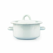 LONEC S POKROVOM, EMAJLIRAN, 0,4 L, BEL