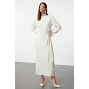 Trendyol Modest Ženska haljina Tctaw25Eb00010, Bež
