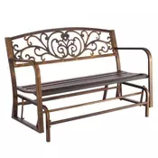 VEVOR Zunanja klop 127x69x855 cm bronasta