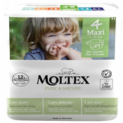 MOLTEX Pure & Nature Maxi pelene, 7–18 kg, ekonomicno pakiranje (6x 29 komada)
