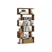 Songmics Knjigarna 6 polic 70x24x1905 cm Bela