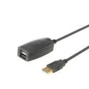 E-Green Kabl USB A - USB A M/F produžni sa pojacivacem 5m